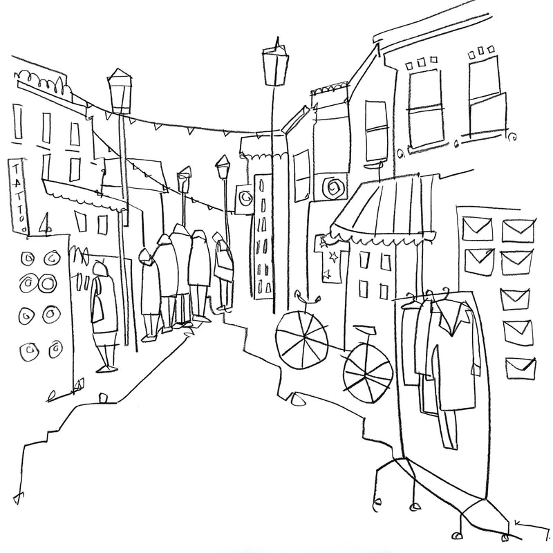 A new collection of Brighton inspired line drawings