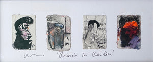 Story Board Of 4 Artworks 'BRUNCH IN BERLIN' ( unframed )