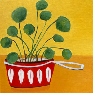 Red Pan and Plant