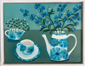 Delphiniums on Bluey Green