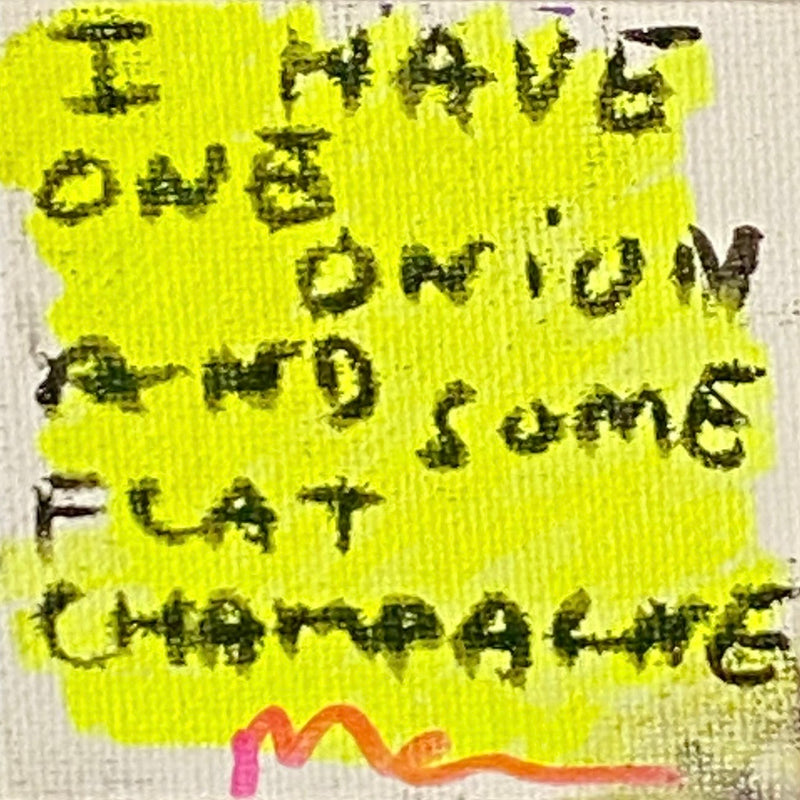 I Have One Onion And Some Flat Champagne Fridge Magnet