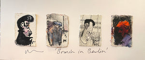 Story Board Of 4 Artworks 'BRUNCH IN BERLIN' ( unframed )