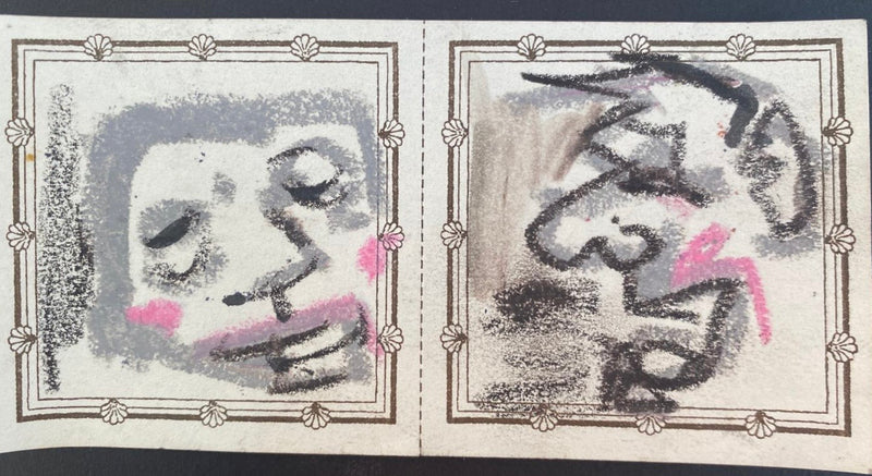 Pair Of Original Artworks on Medium Letterpress Label 294