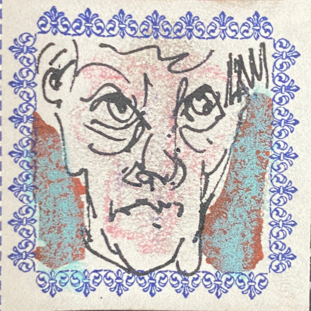 Original Artwork on Letterpress Label 47