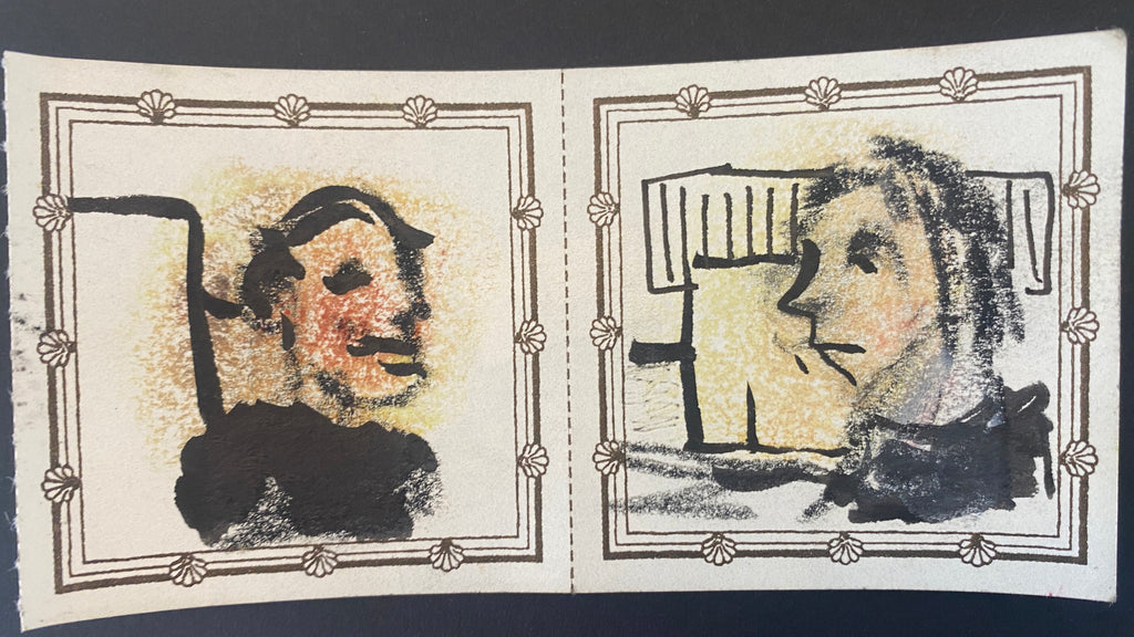 Pair Of Original Artworks on Medium Letterpress Label 22