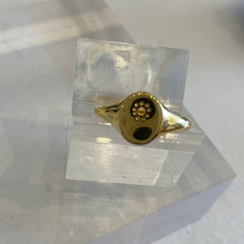 Belak Small Oval Signet Ring