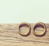 Irregular Shape Gold Plated Stud Earrings