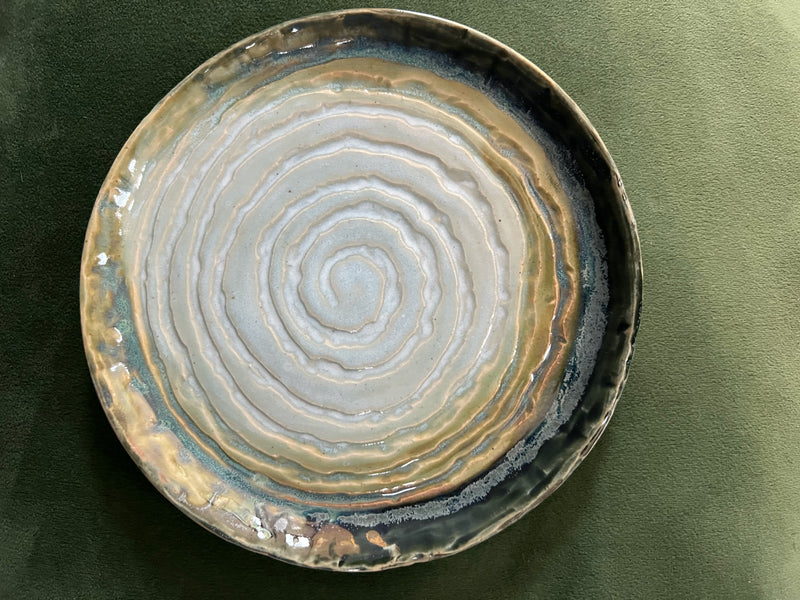 Beach Ripple Plate Green Lochan