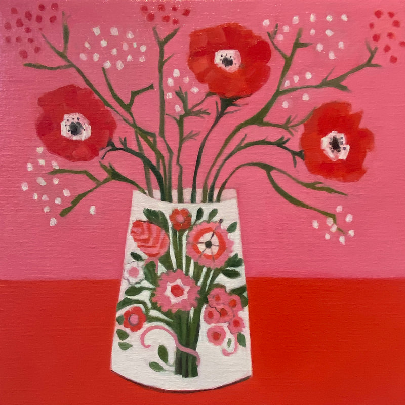 Poppies On Pink