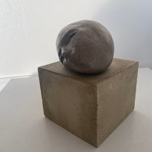 Bronze Resin Resting Head by Ingrid Boucher