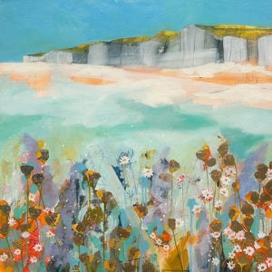Californian Poppies and Sussex Cliffs