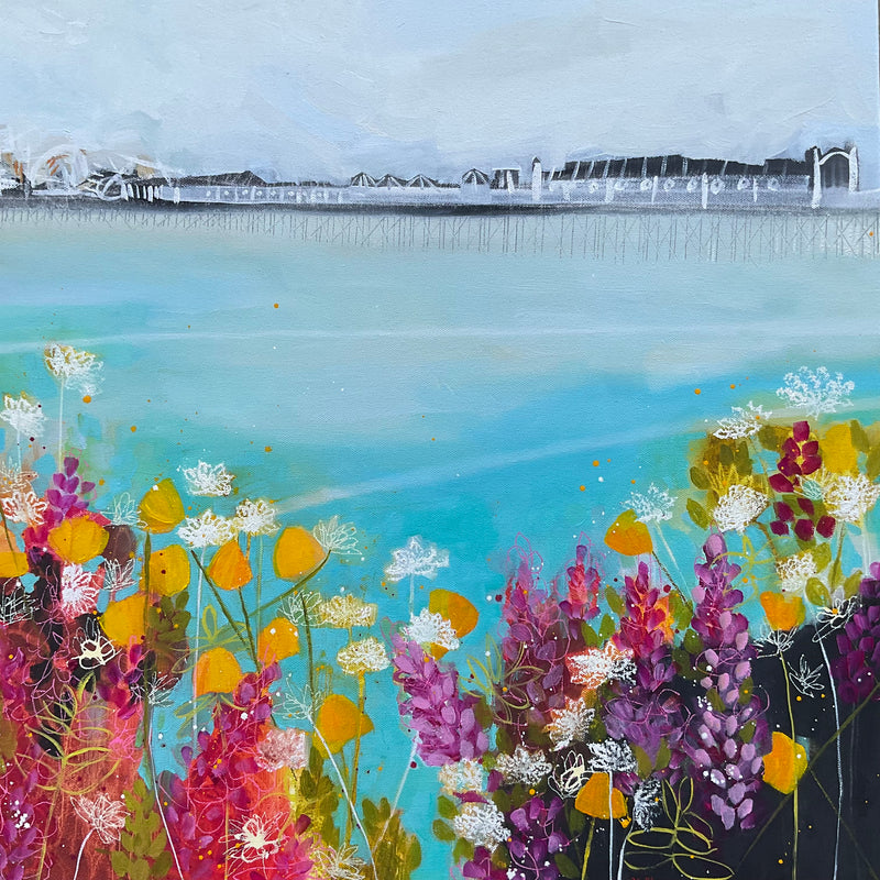 Palace Pier And Sunshine Poppies