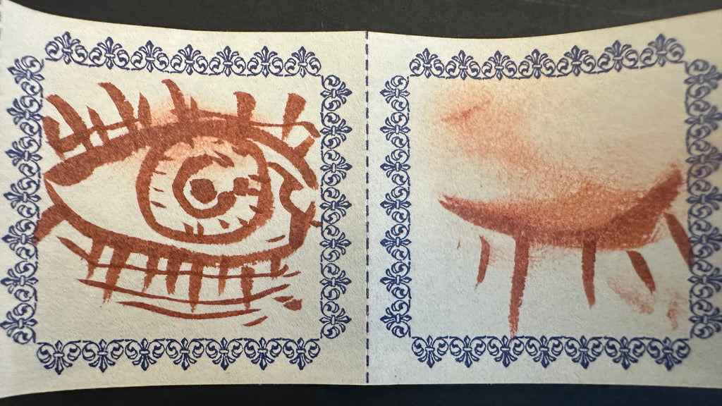 Pair Of Original Artwork on Letterpress Label 94