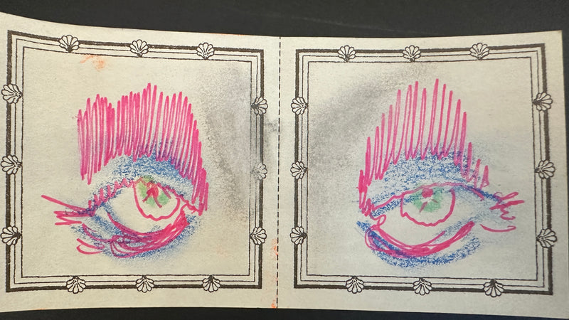 Pair Of Original Artworks on Medium Letterpress Label 47