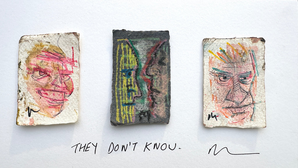 Story Board of 3 Artworks ‘THEY DON'T KNOW' (unframed)