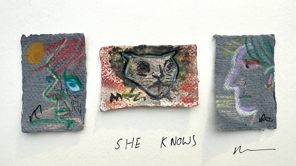 Story Board of 3 Artworks ‘SHE KNOWS' (unframed)