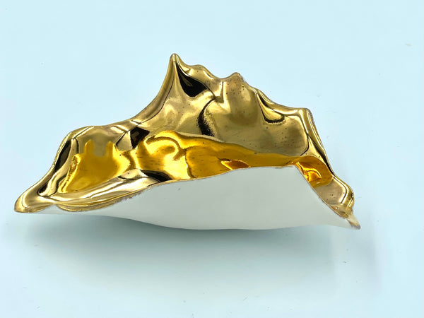 Large Torn Gold Scoop