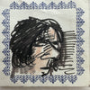 Framed Original Artwork On Letterpress Label 1034