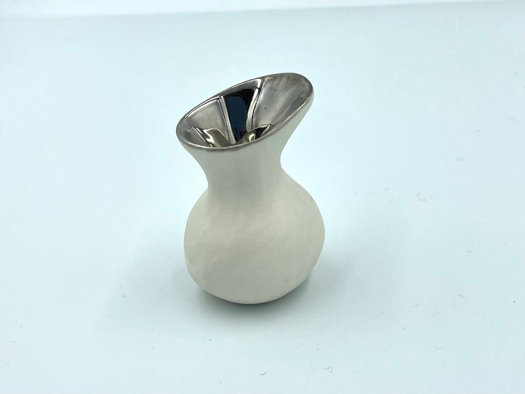 Miniature White Porcelain Vase 6cm *2