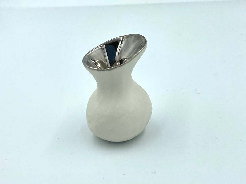 Miniature White Porcelain Vase 6cm *2
