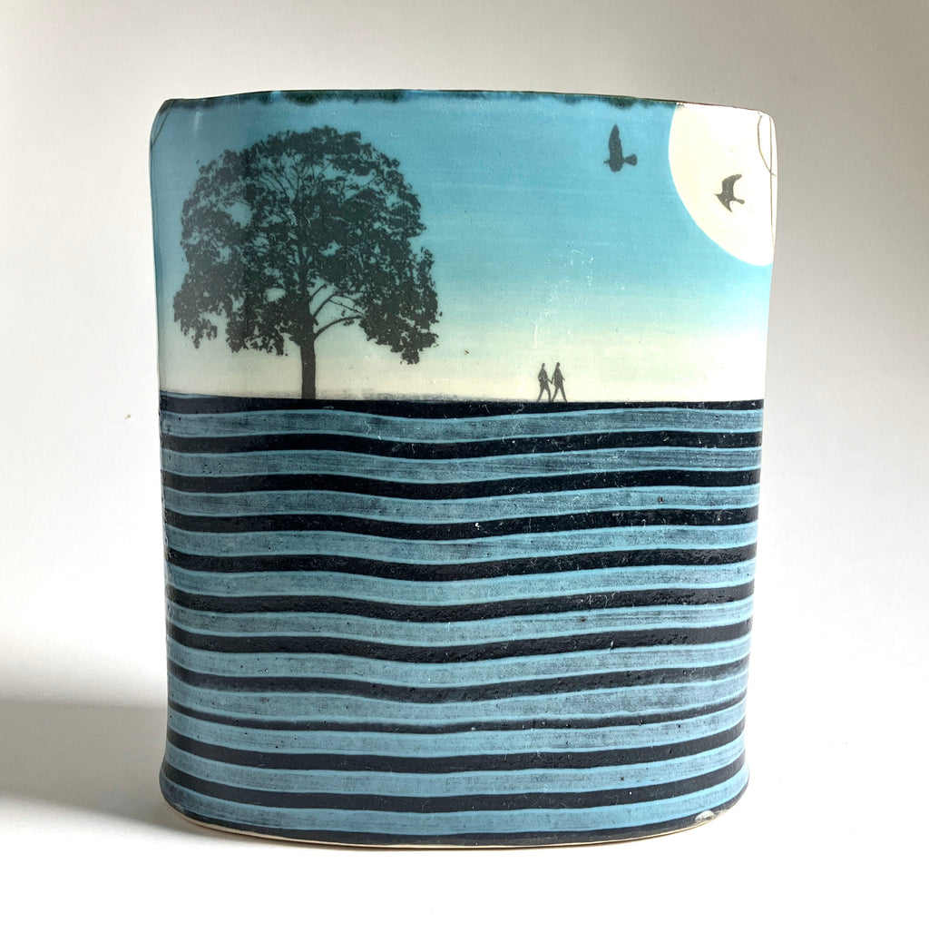 Blue Skies Day -Small Vase