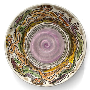 Dish With Purple Middle