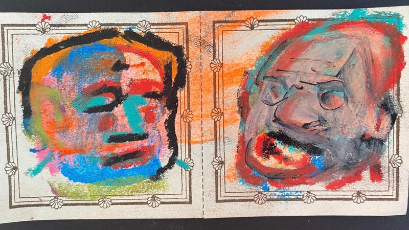 Pair Of Original Artworks on Medium Letterpress Label 296