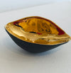 Larger Black Scoop Bowl with Gold Inlay
