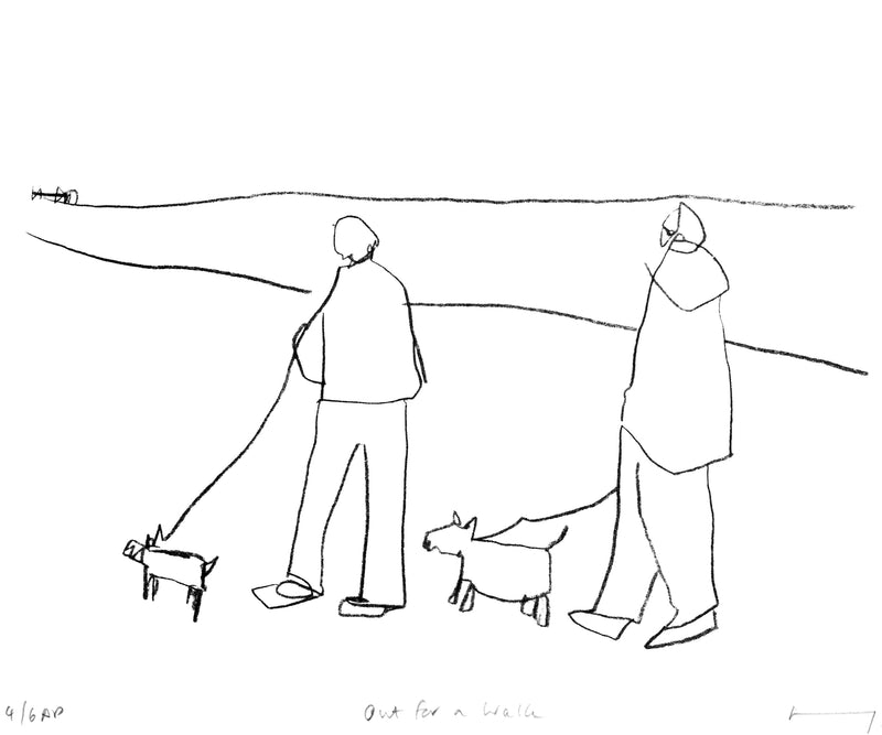 Out for a Walk (framed)