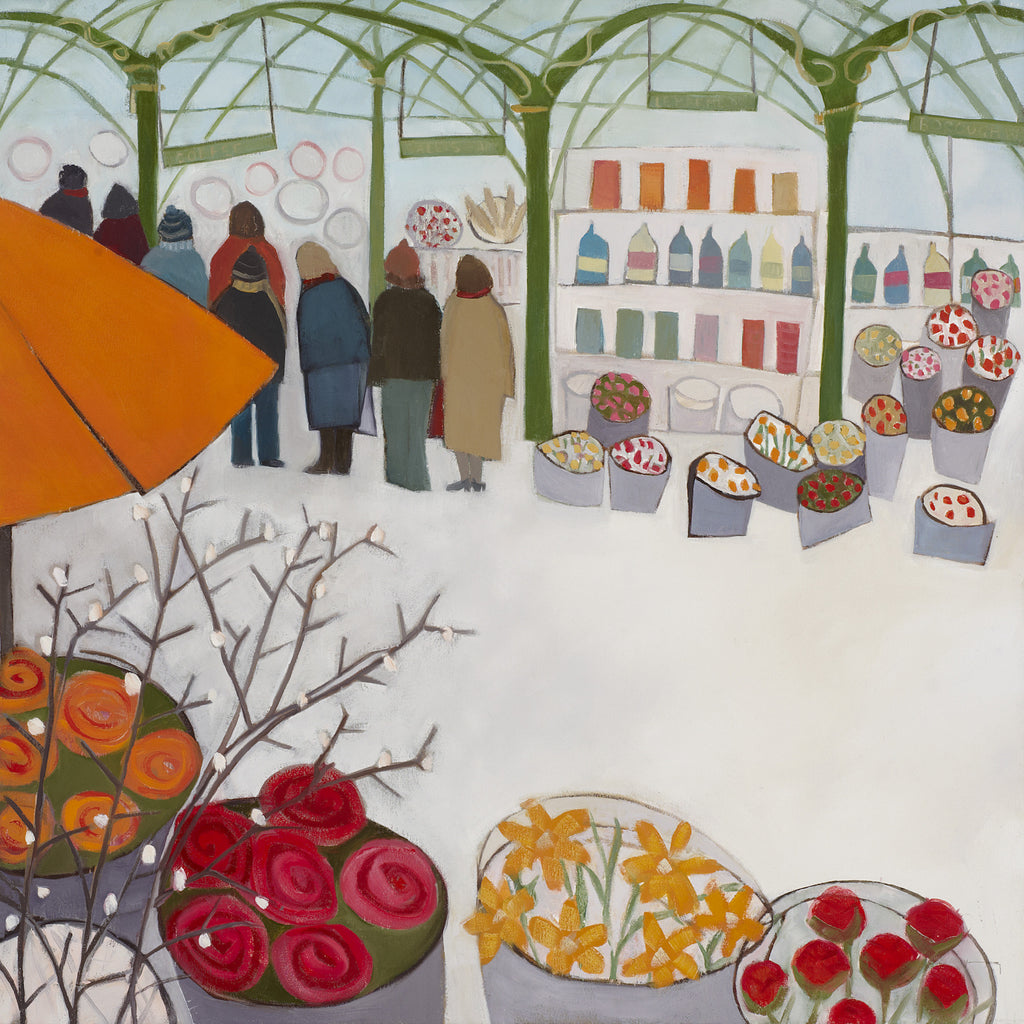 Queuing For Coffee Giclee Print
