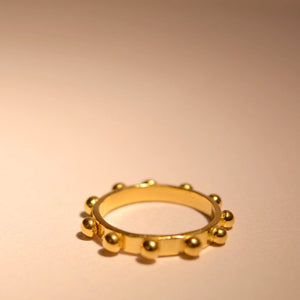 Gold plated Studded Ring